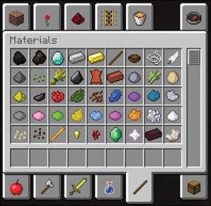 Image of Minecraft Material Inventory